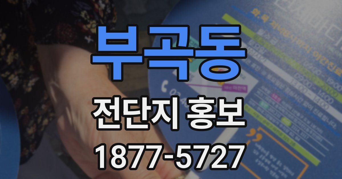 부곡동 전단지 홍보