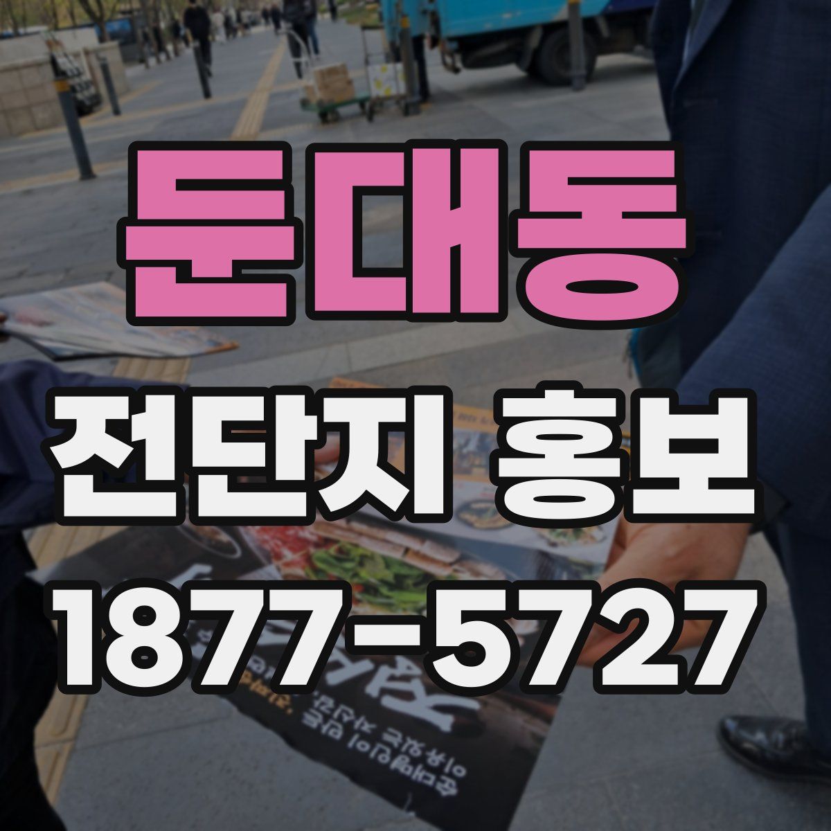 둔대동 전단지 홍보