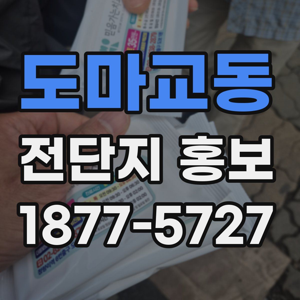도마교동 전단지 홍보