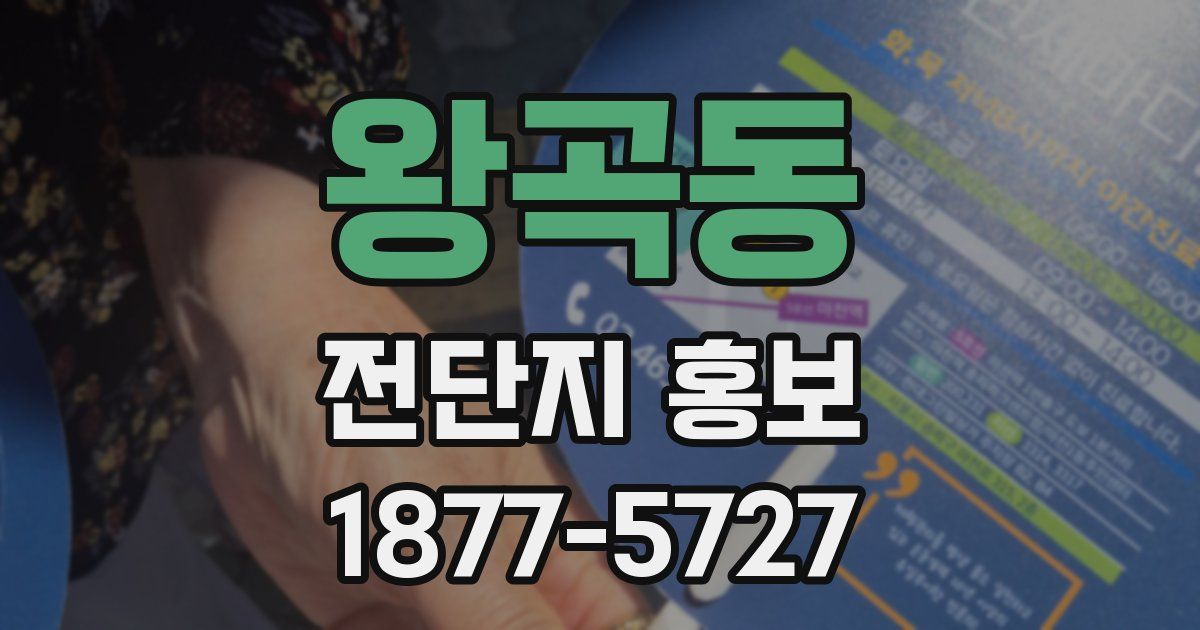 왕곡동 전단지 홍보