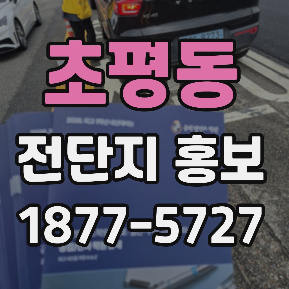 초평동 전단지 홍보