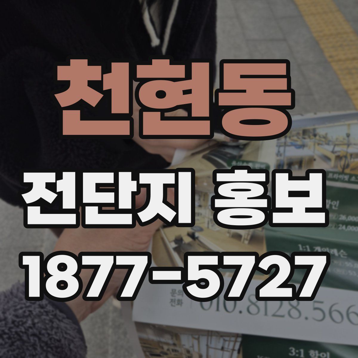 천현동 전단지 홍보