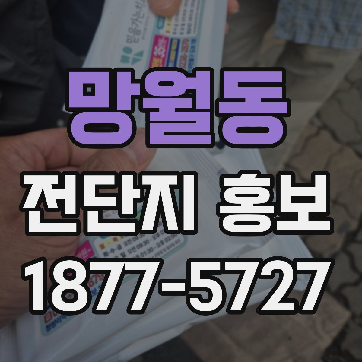 망월동 전단지 홍보