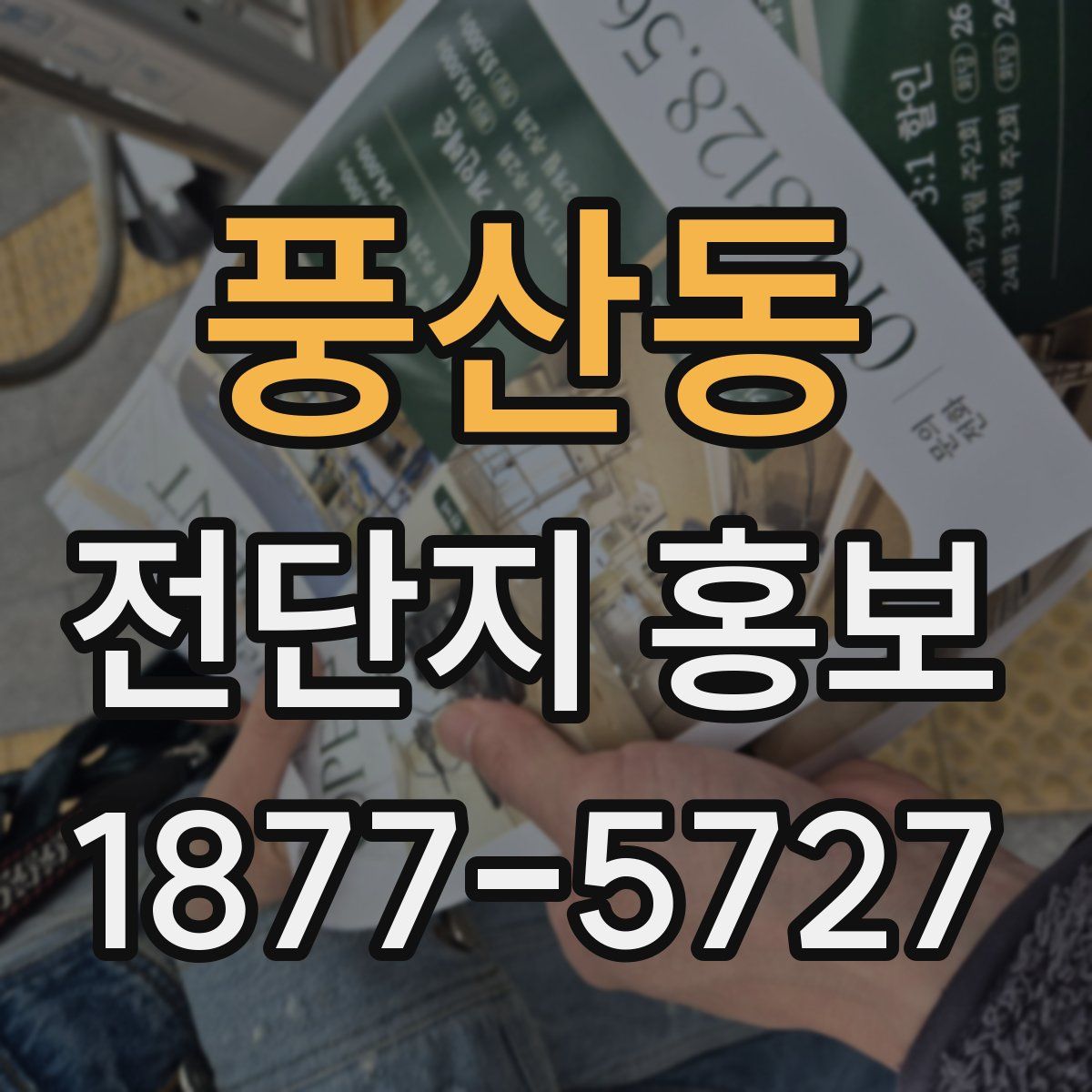 풍산동 전단지 홍보