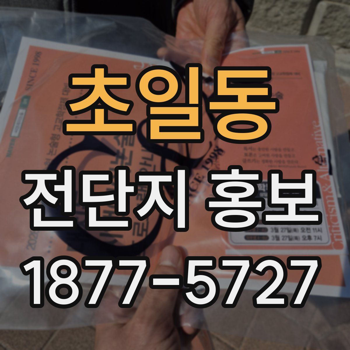 초일동 전단지 홍보