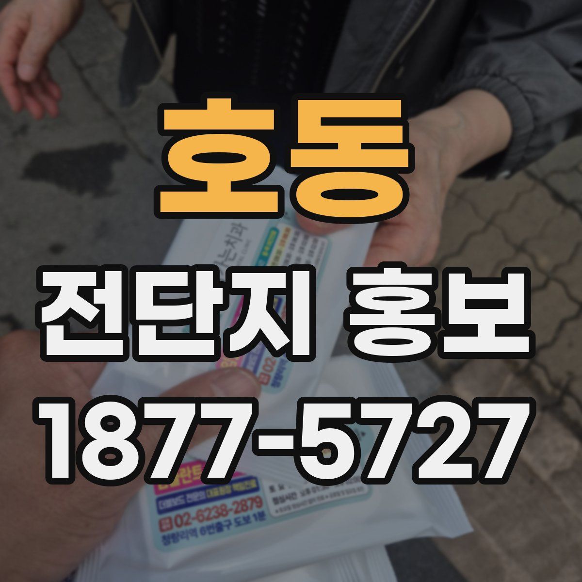 호동 전단지 홍보