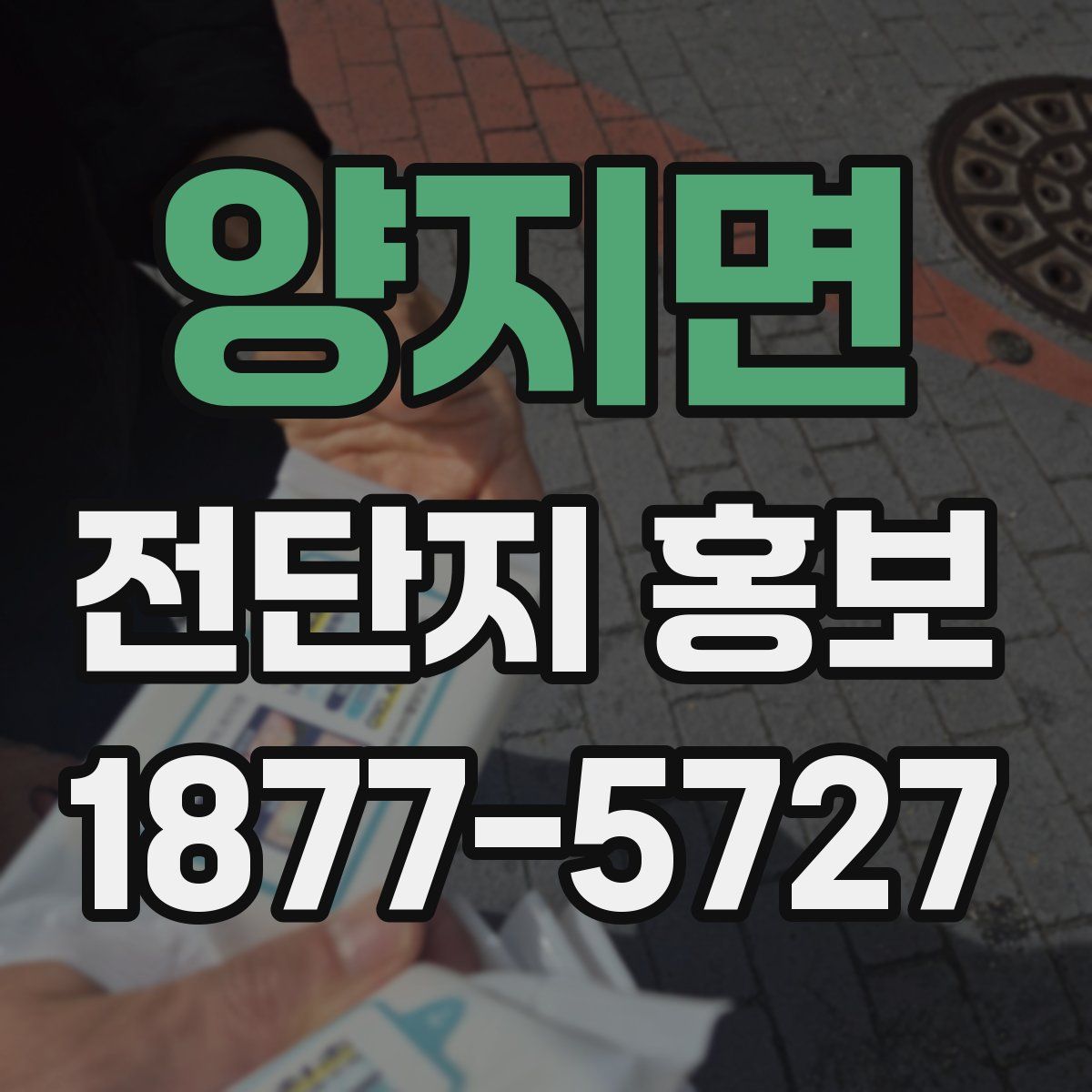 양지면 전단지 홍보