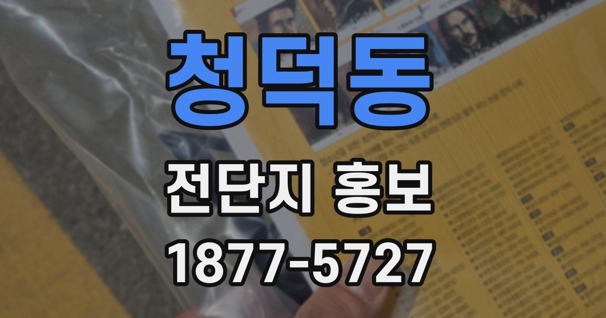 청덕동 전단지 홍보