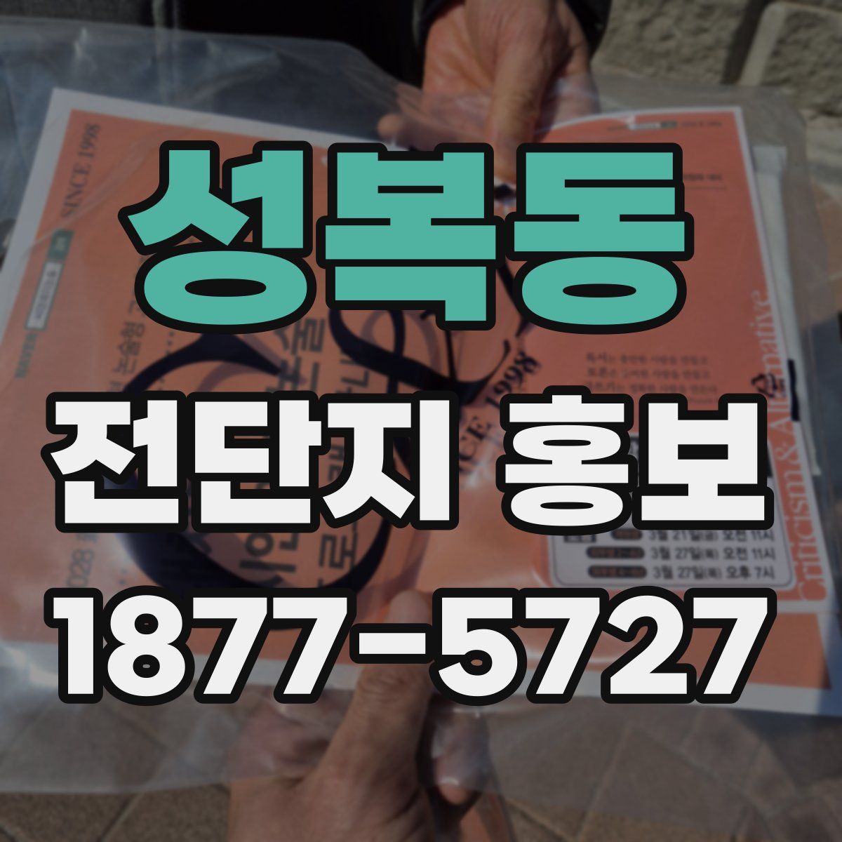 성복동 전단지 홍보