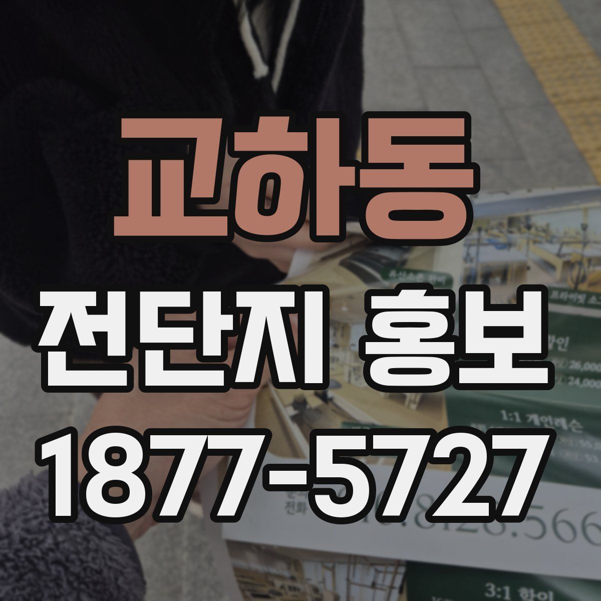 교하동 전단지 홍보