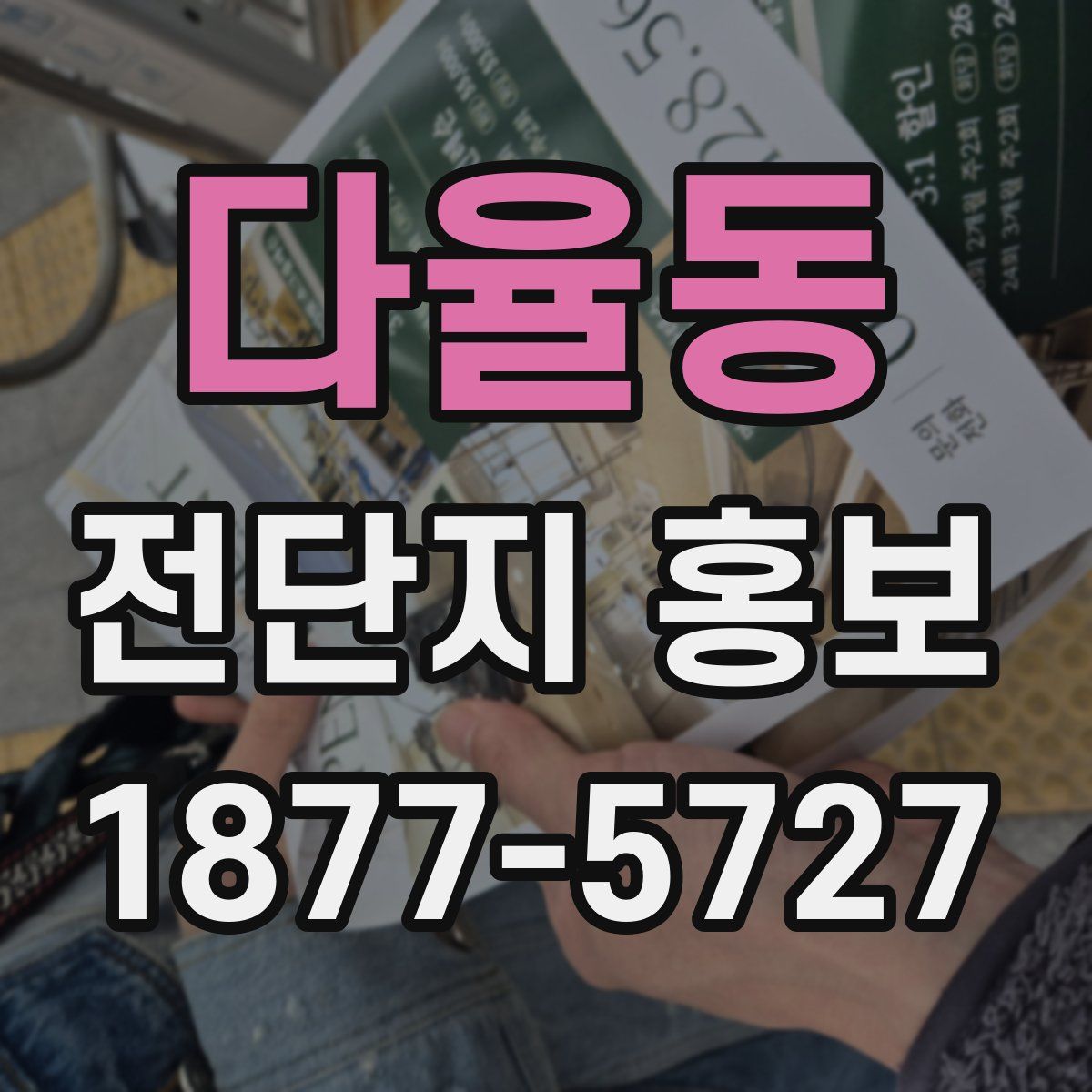 다율동 전단지 홍보