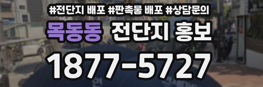 목동동 전단지 홍보