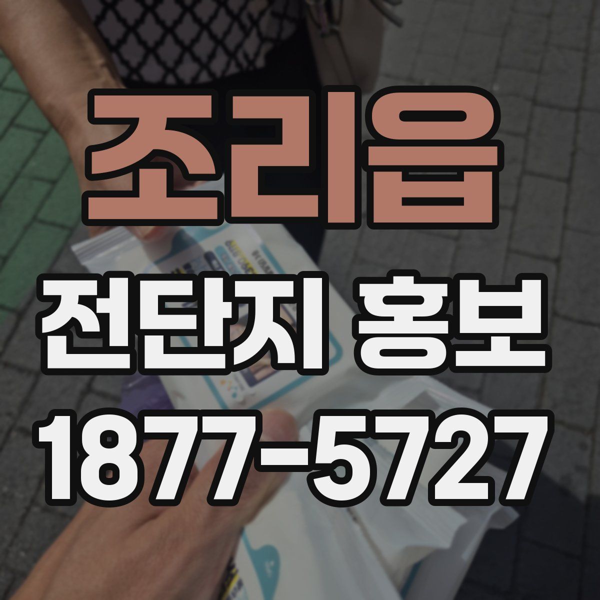 조리읍 전단지 홍보