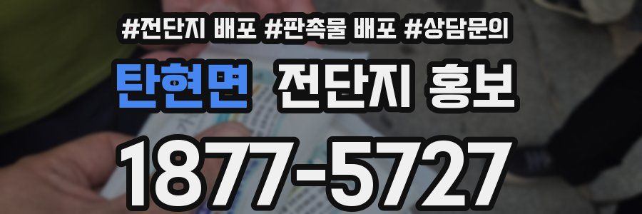 탄현면 전단지 홍보