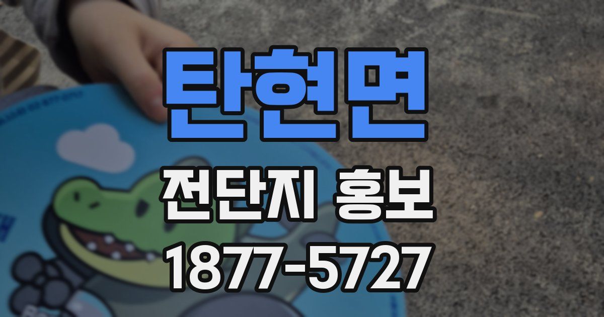 탄현면 전단지 홍보