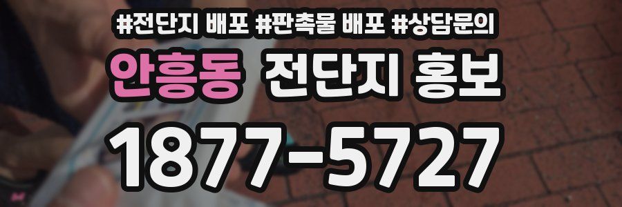 안흥동 전단지 홍보
