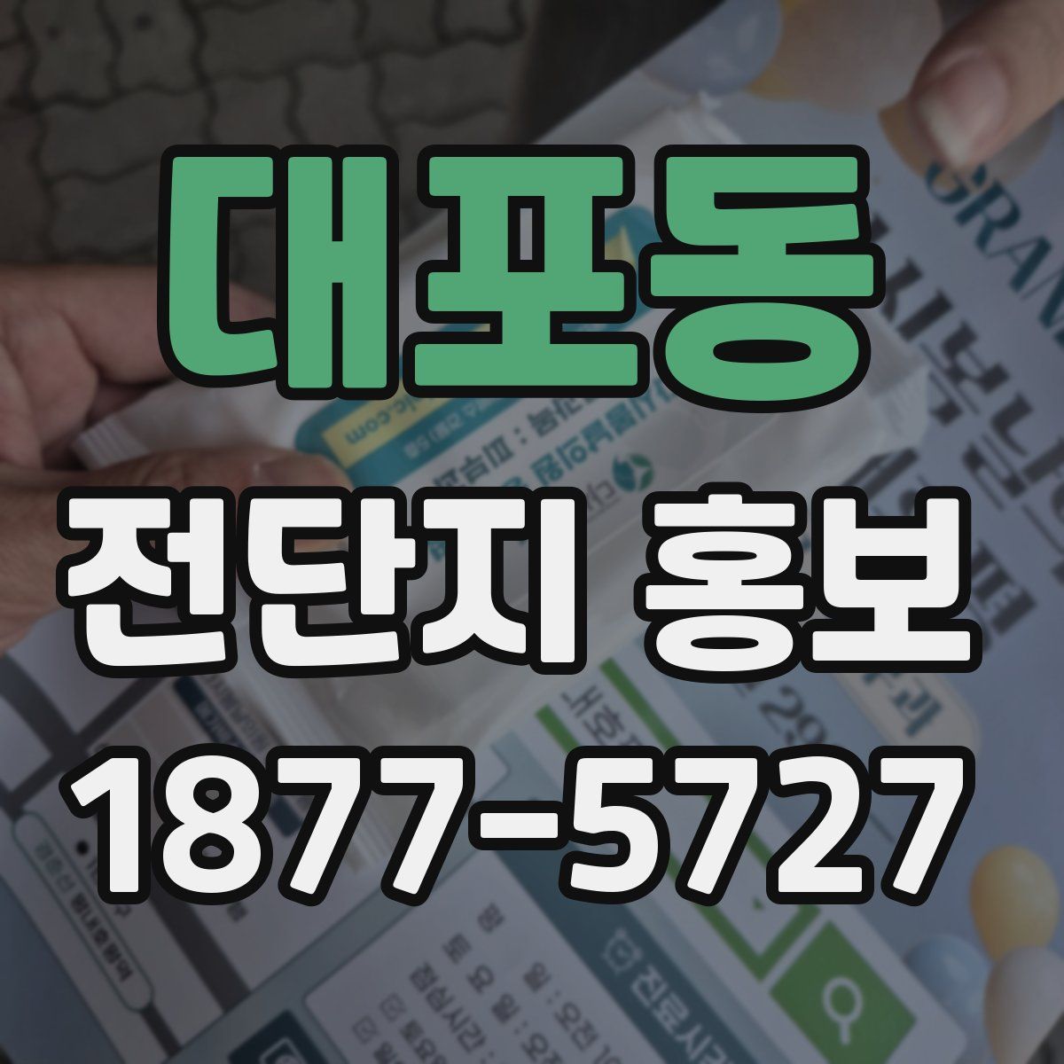 대포동 전단지 홍보