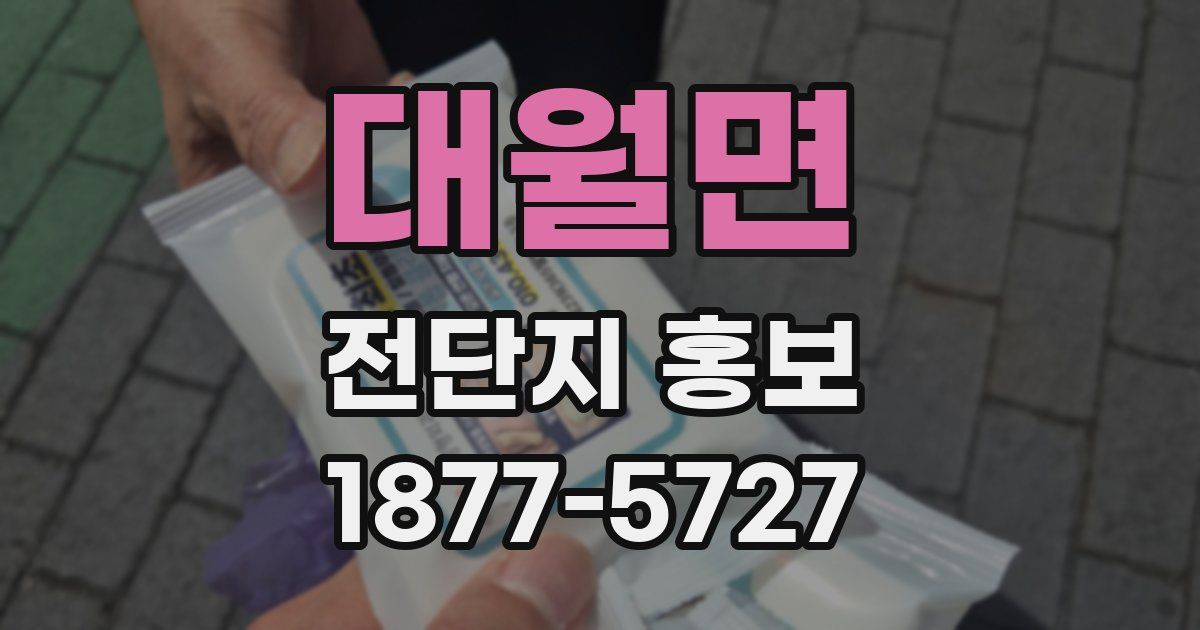 대월면 전단지 홍보