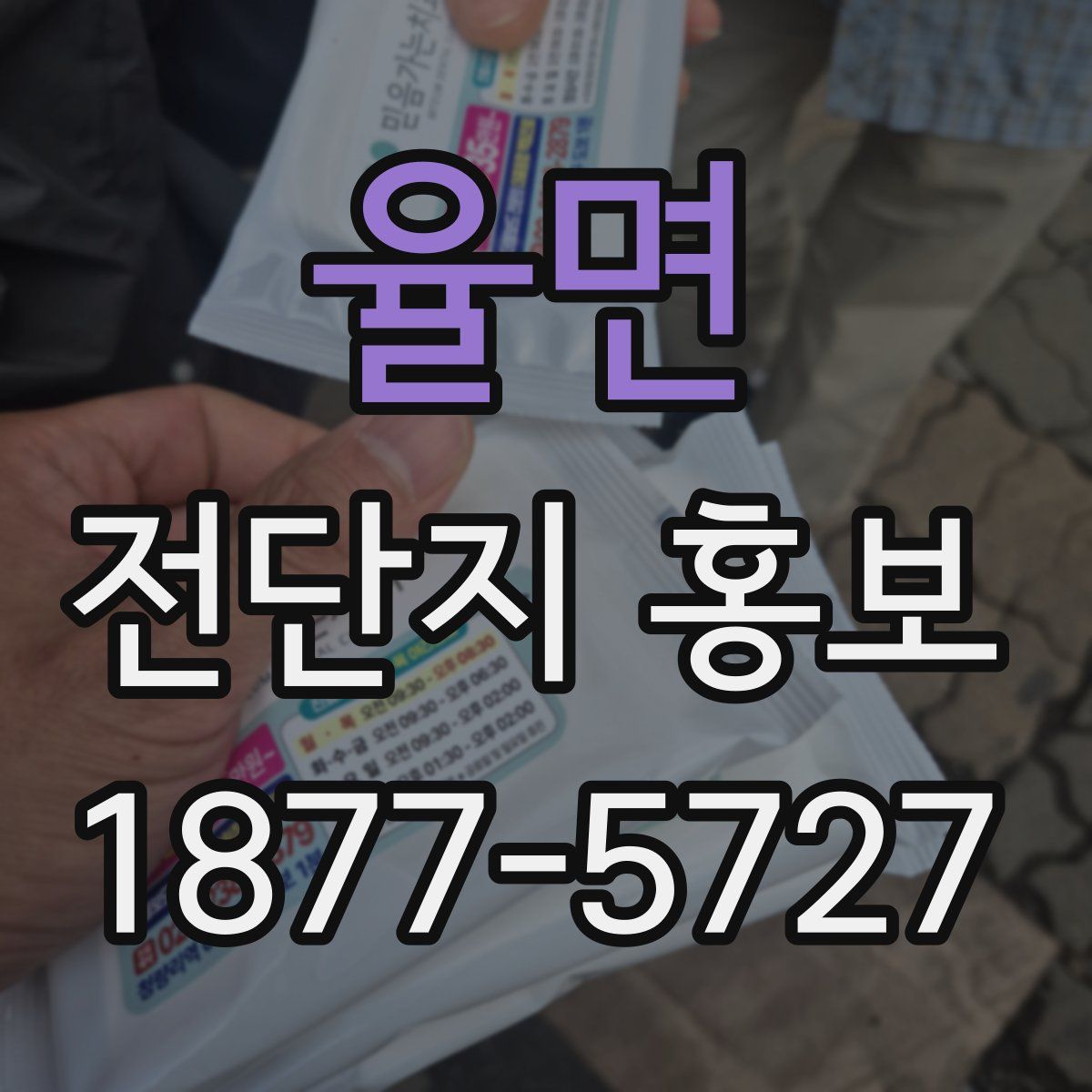 율면 전단지 홍보