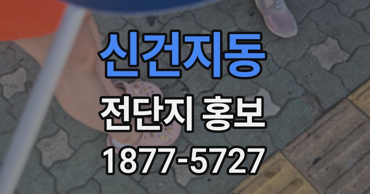신건지동 전단지 홍보