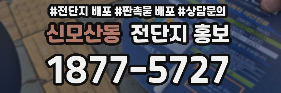 신모산동 전단지 홍보