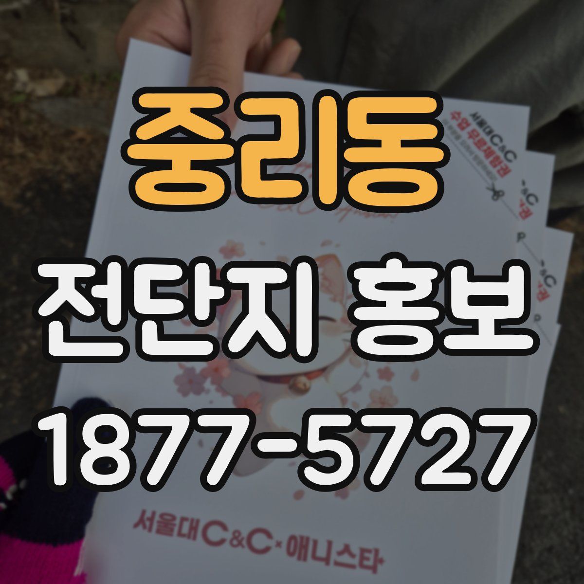 중리동 전단지 홍보
