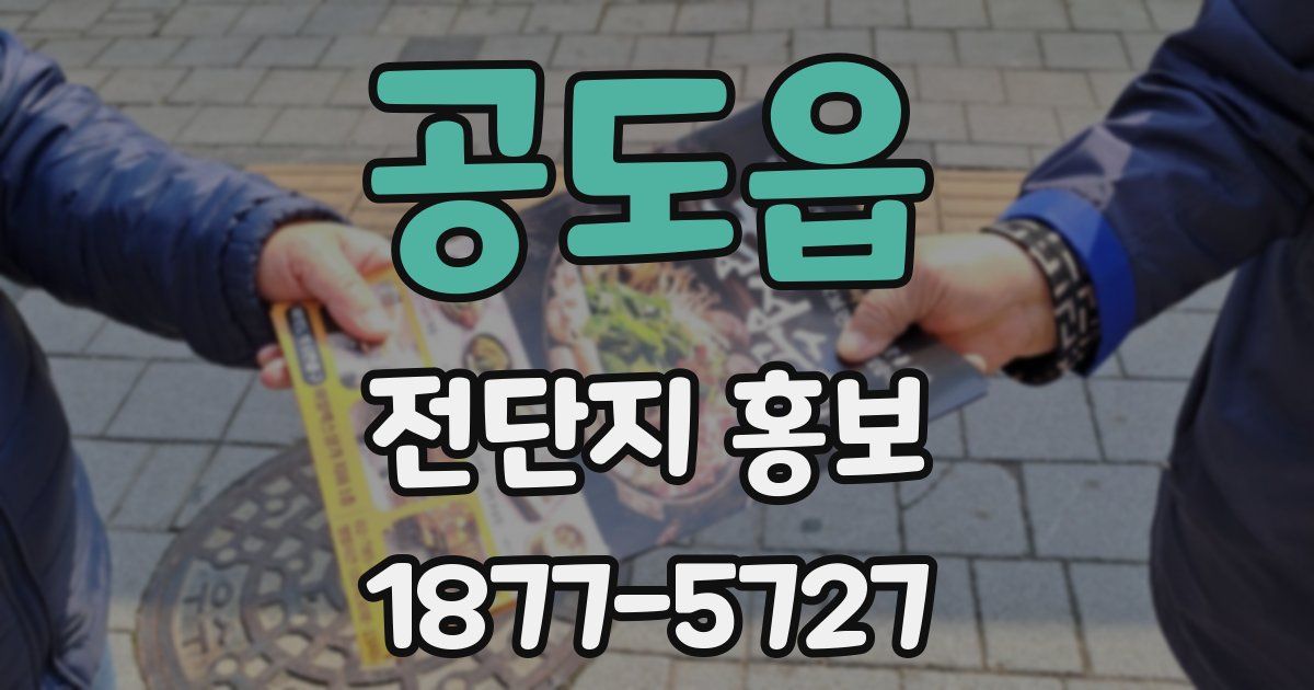공도읍 전단지 홍보