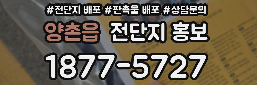 양촌읍 전단지 홍보