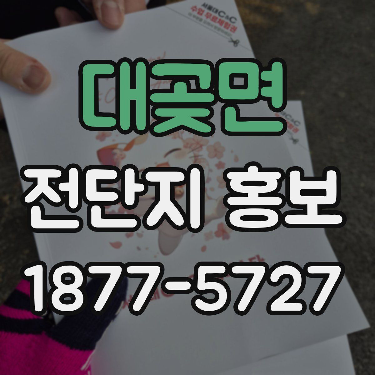 대곶면 전단지 홍보