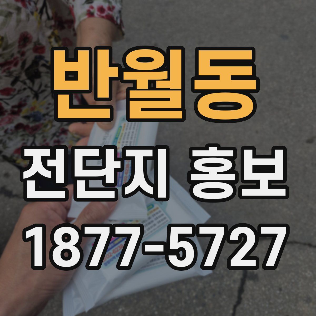 반월동 전단지 홍보