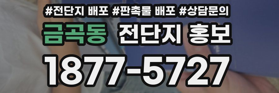 금곡동 전단지 홍보