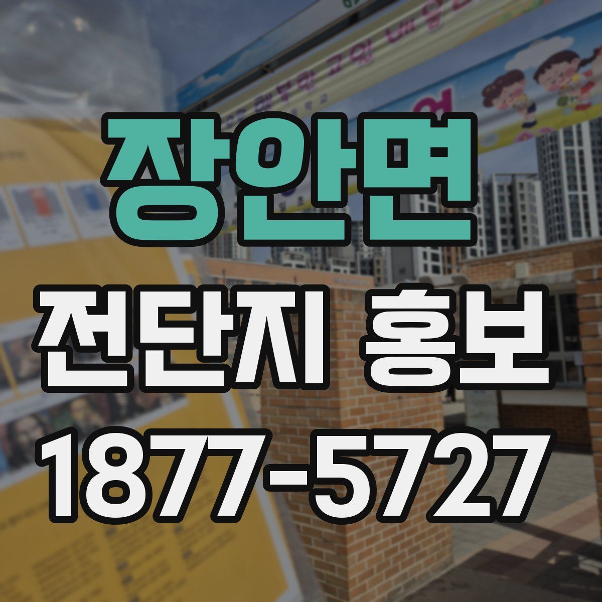 장안면 전단지 홍보