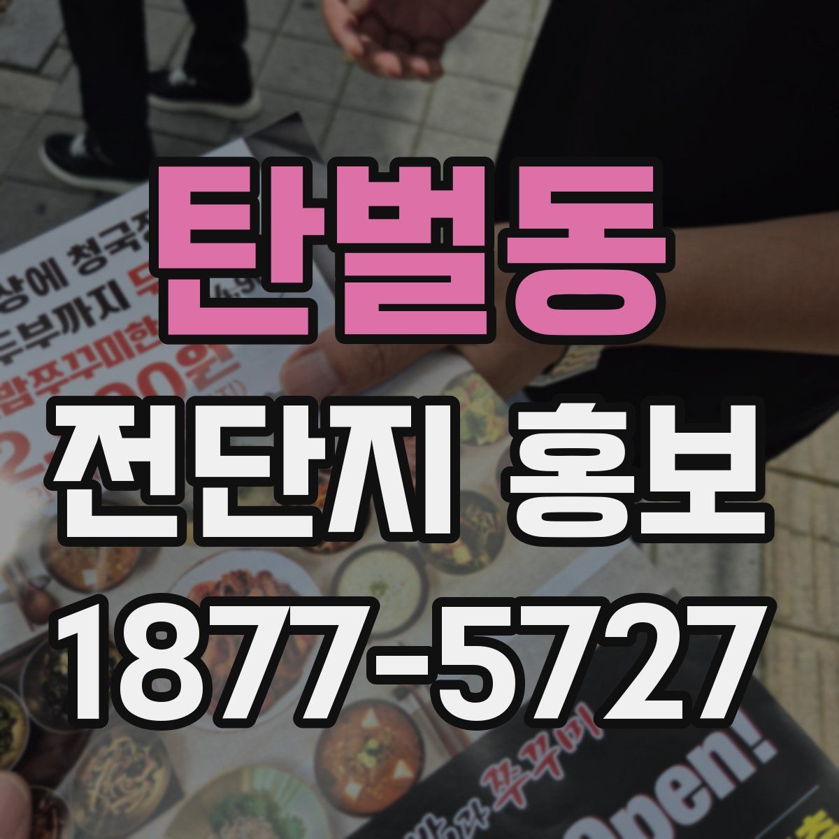 탄벌동 전단지 홍보