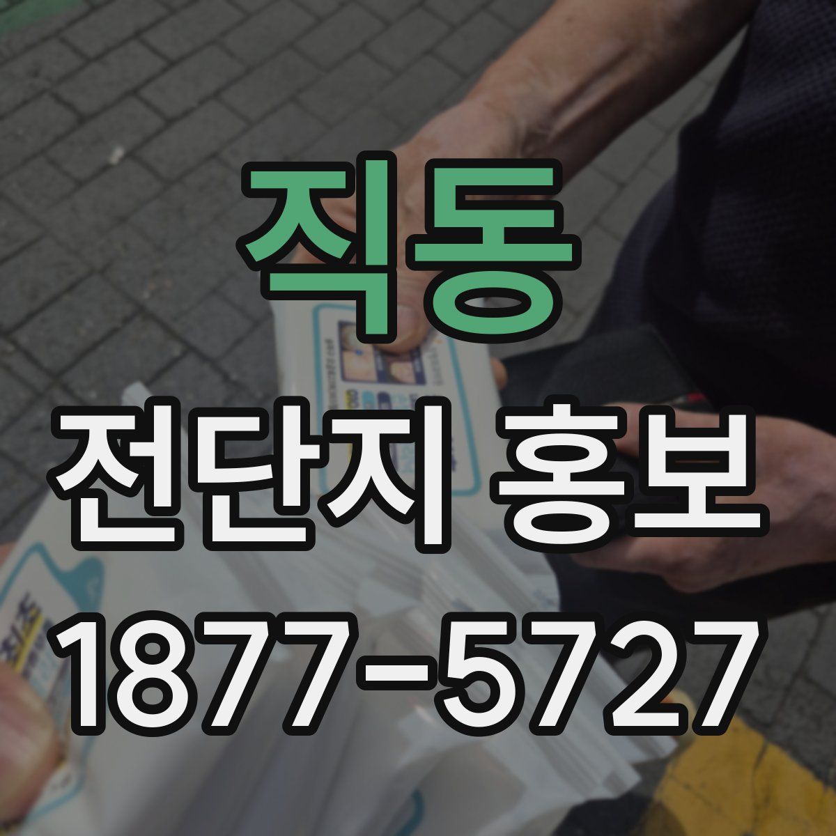 직동 전단지 홍보