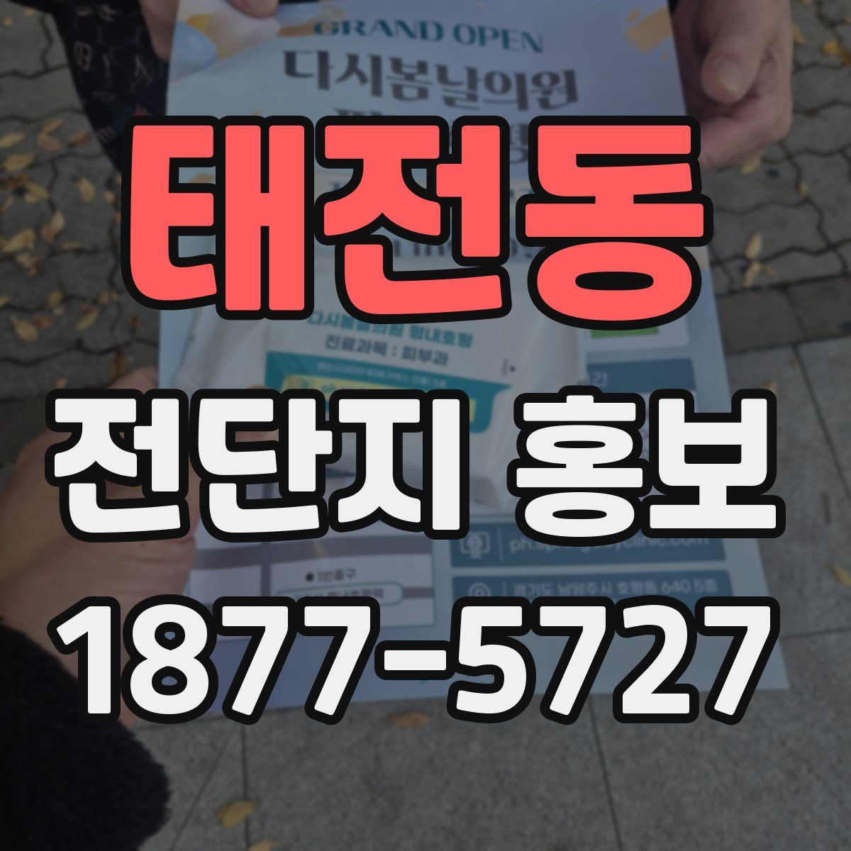 태전동 전단지 홍보