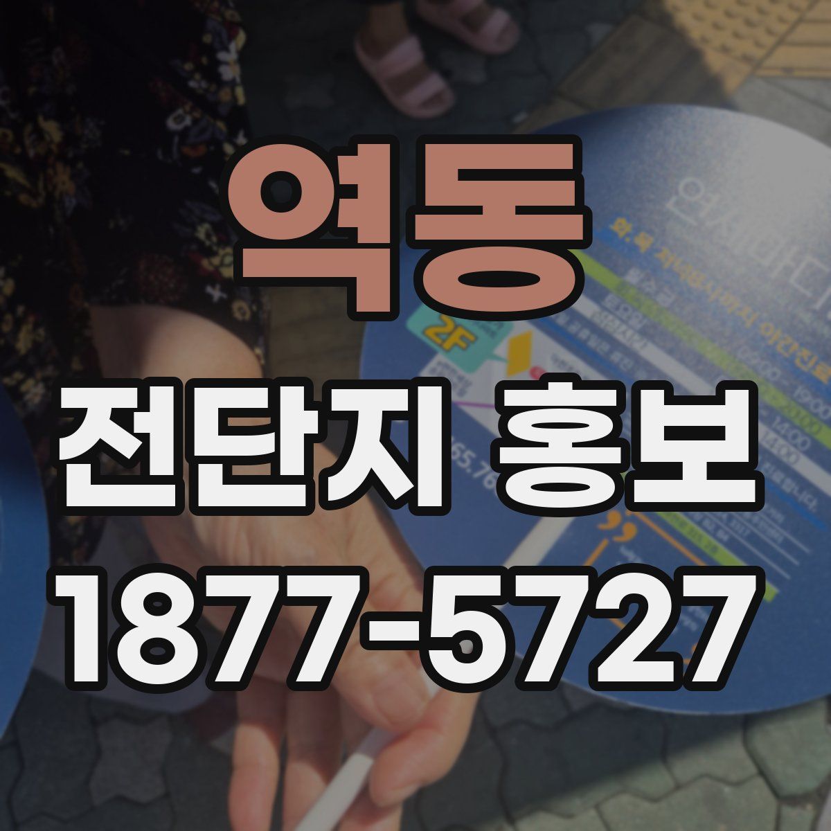 역동 전단지 홍보