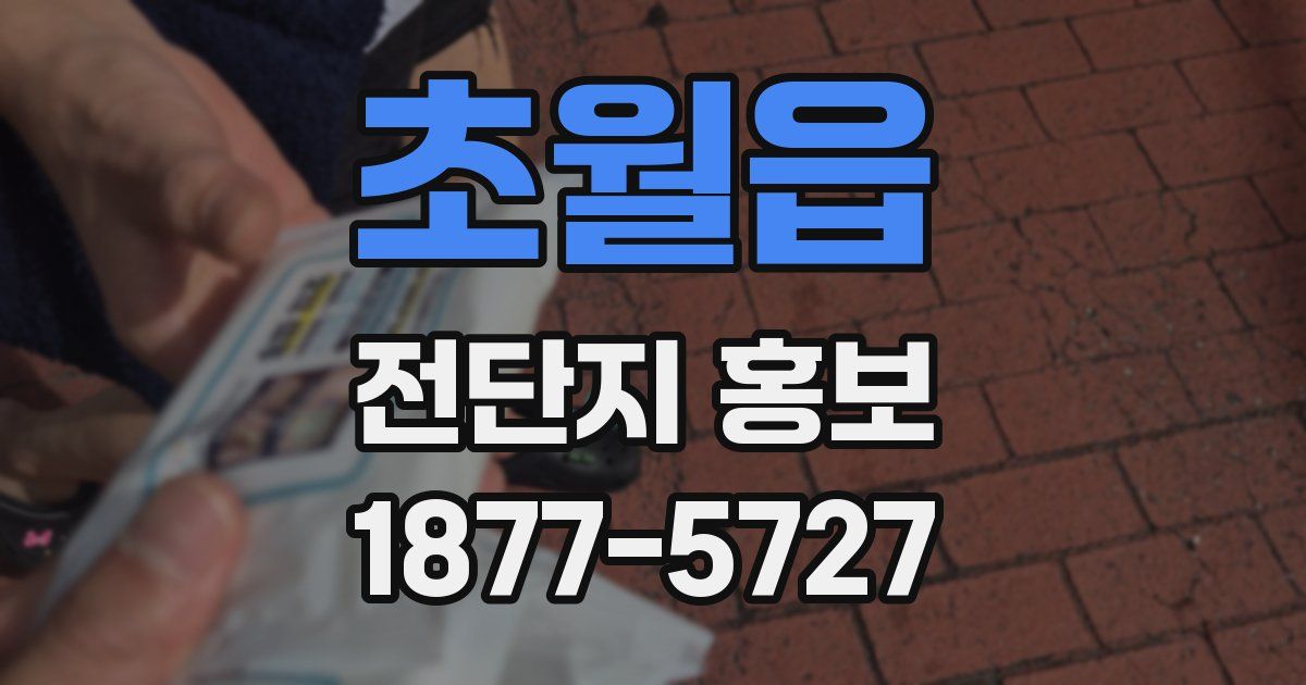 초월읍 전단지 홍보