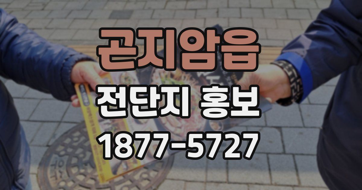 곤지암읍 전단지 홍보