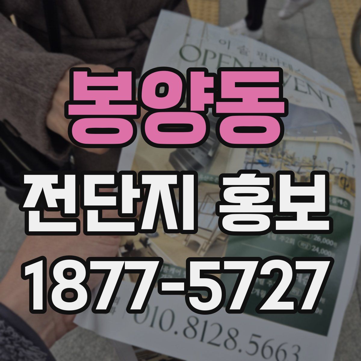 봉양동 전단지 홍보