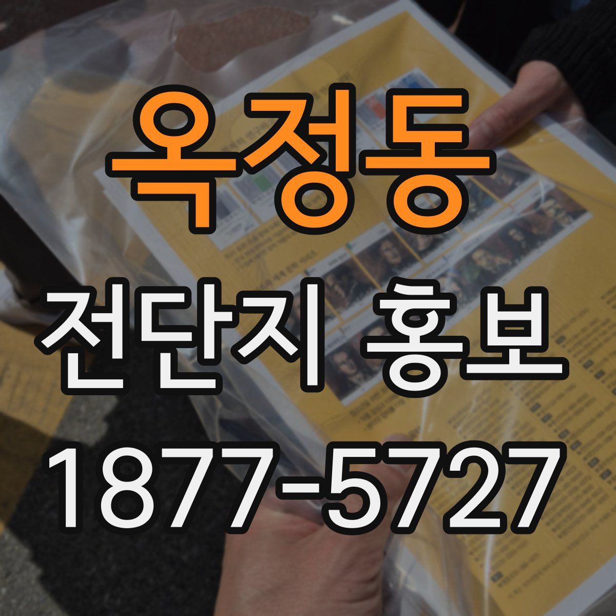 옥정동 전단지 홍보