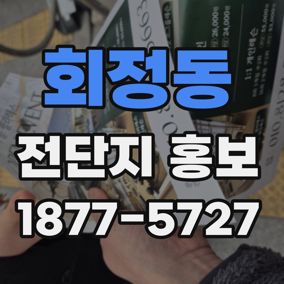회정동 전단지 홍보