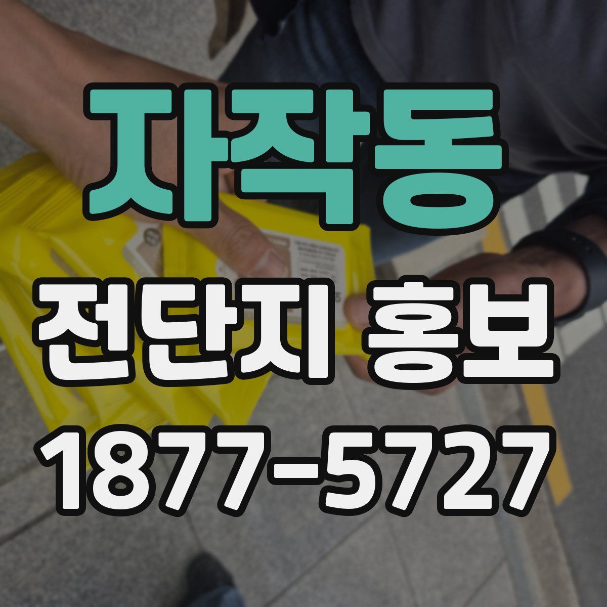 자작동 전단지 홍보
