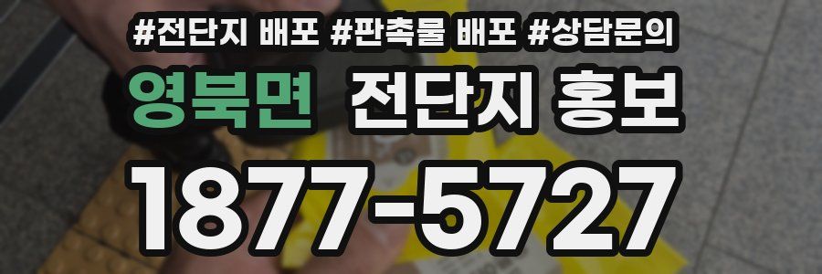영북면 전단지 홍보