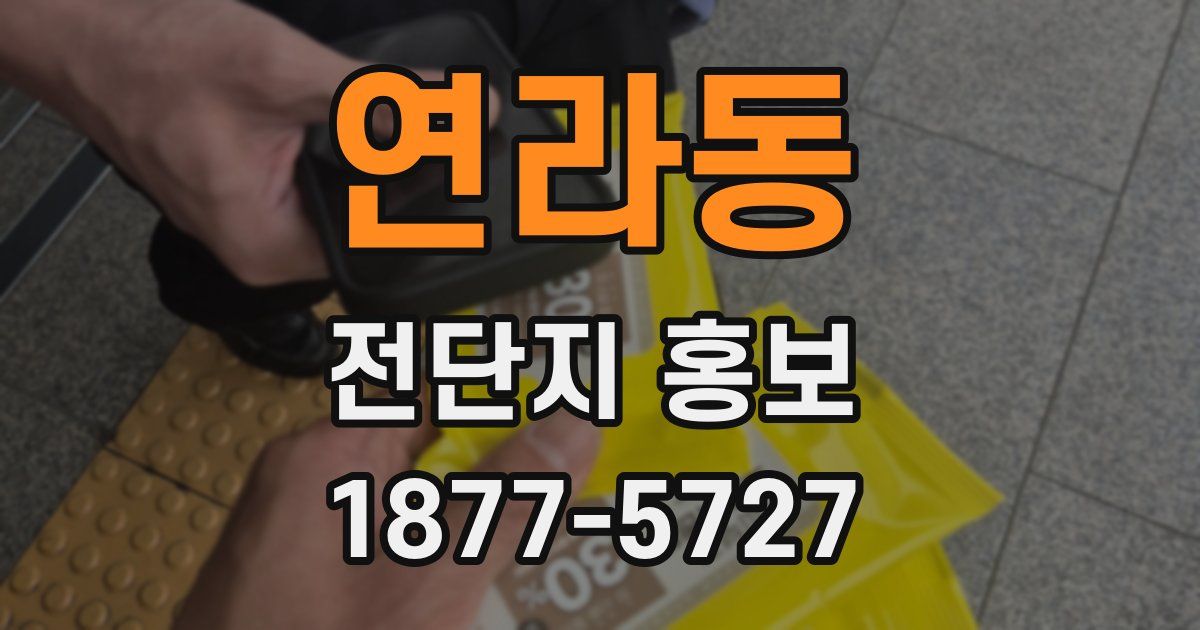 연라동 전단지 홍보