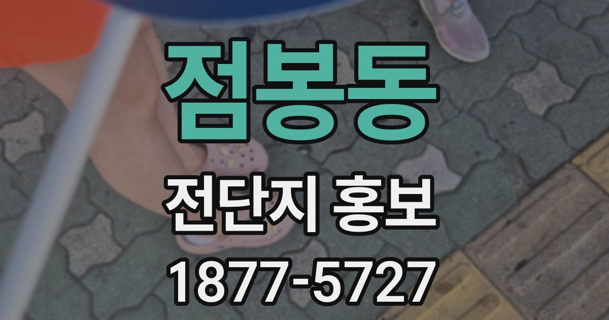 점봉동 전단지 홍보