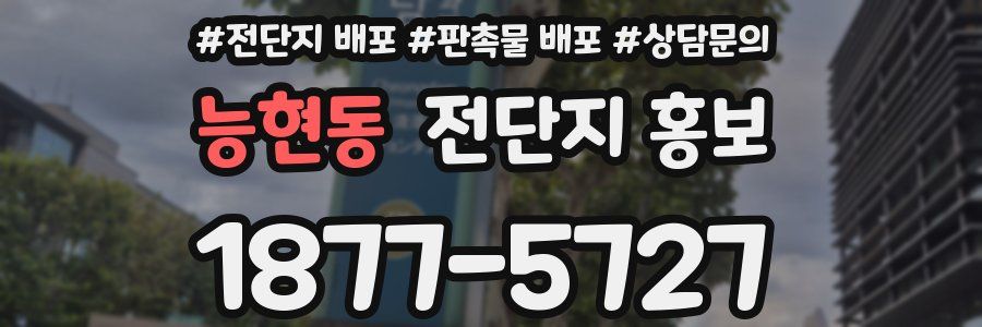 능현동 전단지 홍보