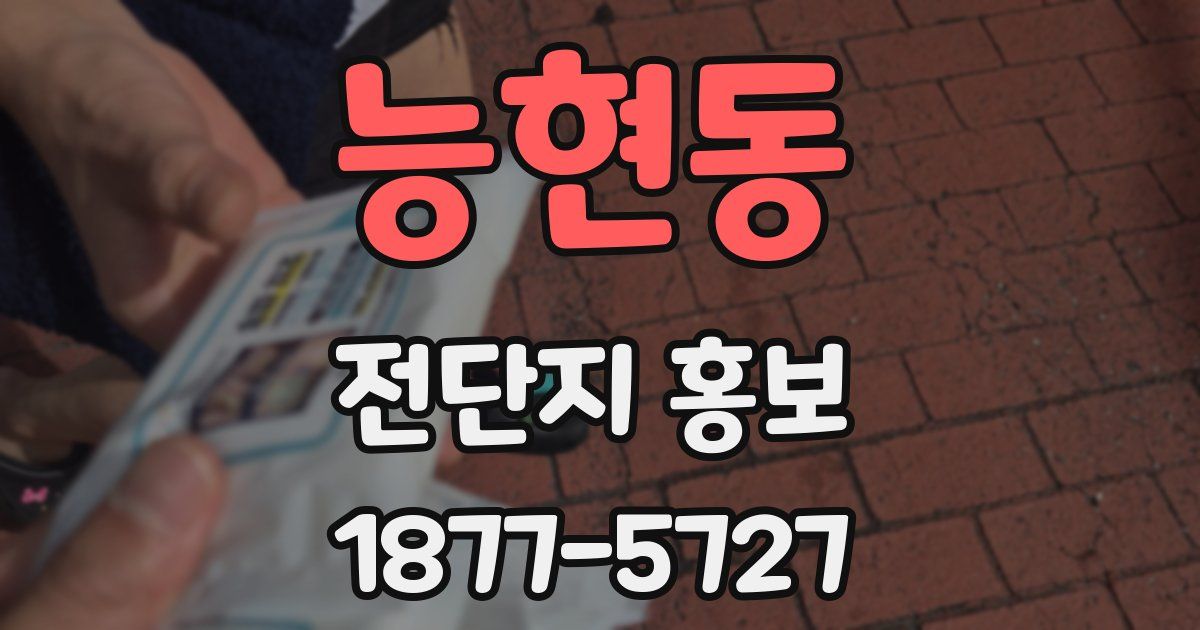 능현동 전단지 홍보