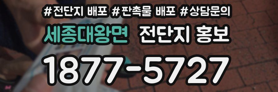세종대왕면 전단지 홍보