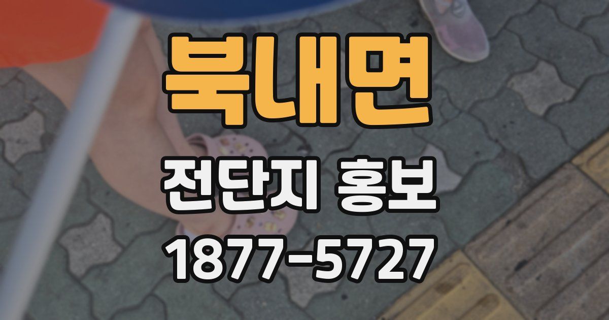 북내면 전단지 홍보