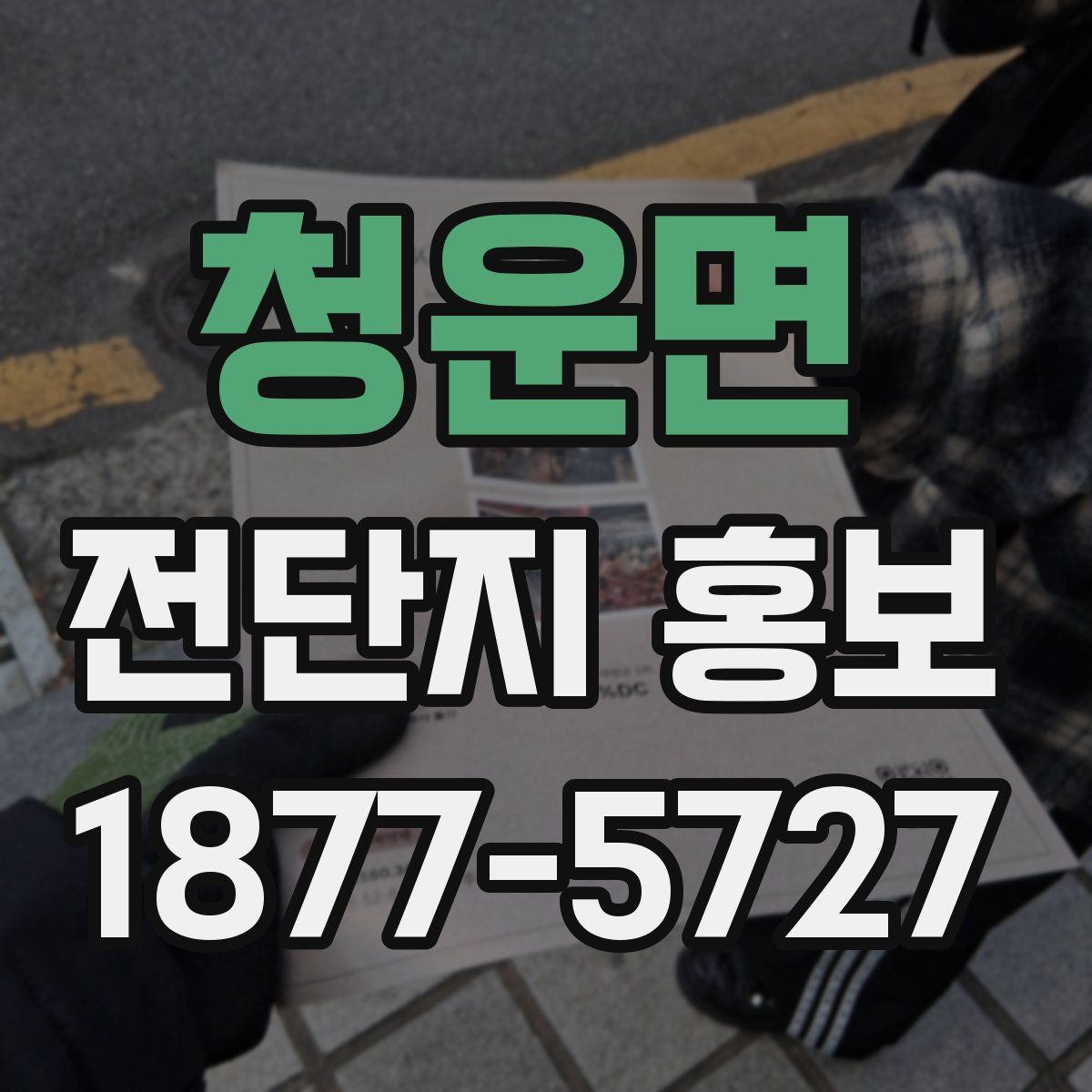 청운면 전단지 홍보